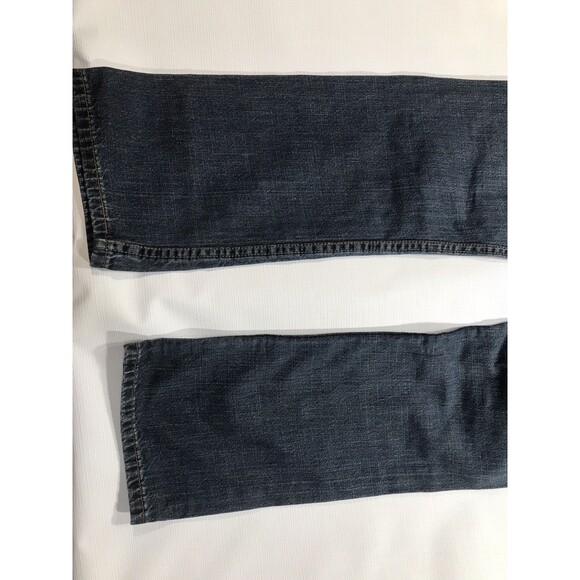 Signature Levis Strauss Jeans Mens 32x30 Blue Dark Wash Cotton Stretch Slim Fit - Picture 7 of 9